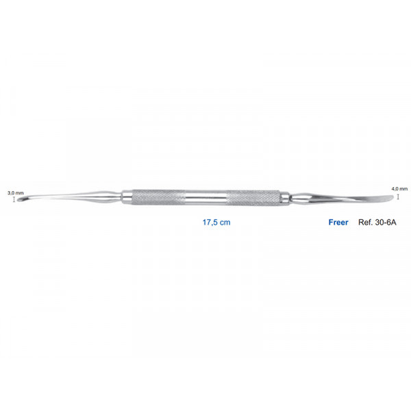 Распатор Freer, 17,5 см, 3,0-4,0 мм., HLW Dental Instruments (Германия)