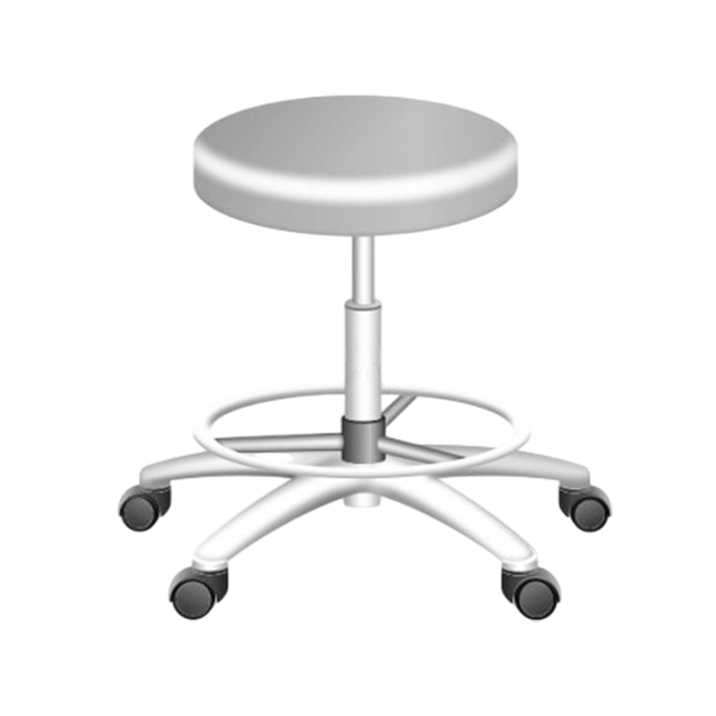 ТВ-2П - табурет вращающийся с кольцевой опорой для ног, хромированный | Белмедматериалы (Белоруссия)