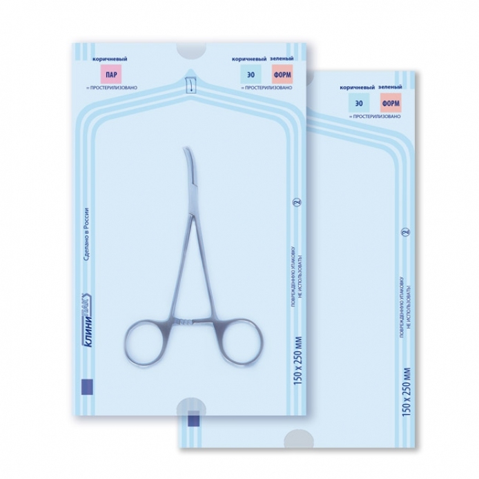 Пакеты плоские 50 х 100 - 1000 шт., КЛИНИПАК (Россия)