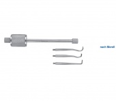 Коронкосниматель ручной nach Morell, односторонний, в комплекте 3 насадки | HLW Dental Instruments (Германия)