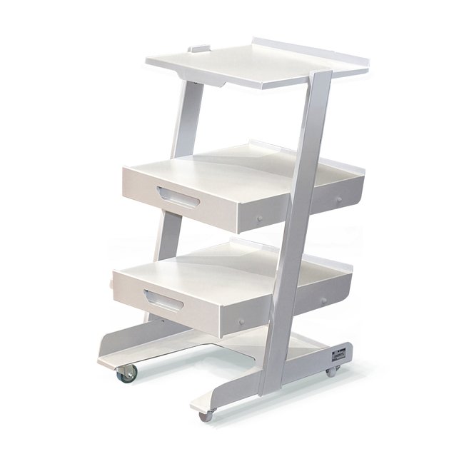 СПП 1.2 М - столик передвижной инструментальный, 2 выдвижных ящика, 4 полки | Аверон (Россия)