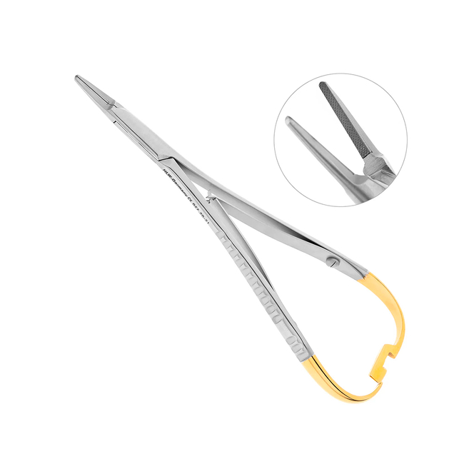 Иглодержатель хирургический Mini-Rider Lichtenberg TC, длина 140 мм | HLW Dental Instruments (Германия)