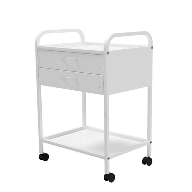 СМИ-02-02 - передвижной инструментальный столик, пластиковые колеса, 2 выдвижных ящика | ВЗМО (Россия)